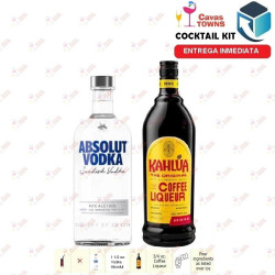 Vodka Absolut Cocktail Kit Black Russian Receta Recipe - Cavas Towns