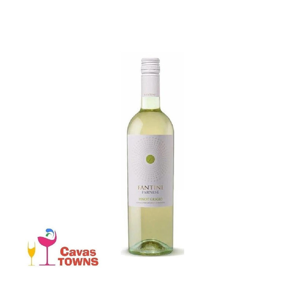 Vino Blanco Italiano Fantini Pinot Grigio 750 ml - Cavas Towns Vino Blanco Italiano Fantini Pinot Grigio 750 ml - Cavas Towns