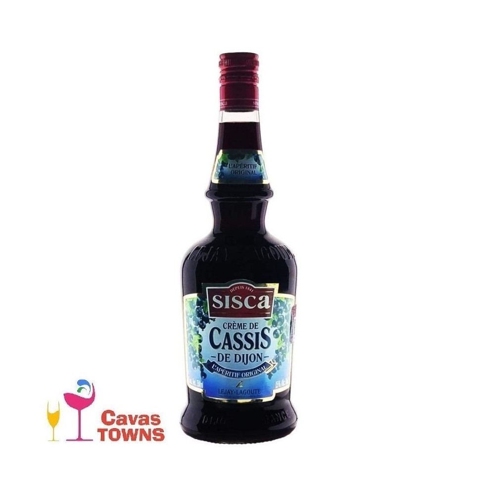 Licor De Crema Cassis Sisca De Dijon 750 ml - Cavas Towns