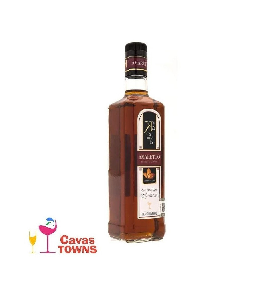 Licor Karamelo De Almendras Amaretto 750 ml - Cavas Towns