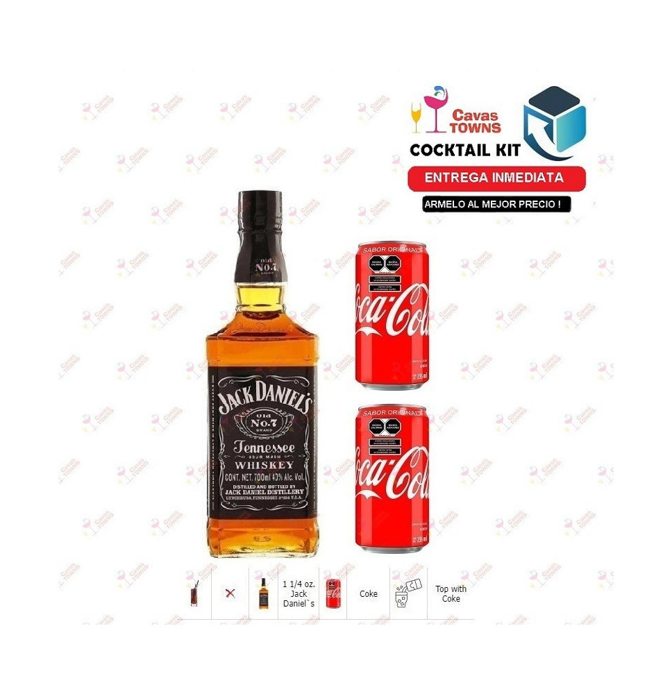 Cocktail Kit Jack and Coke Receta Recipe - Cavas Towns