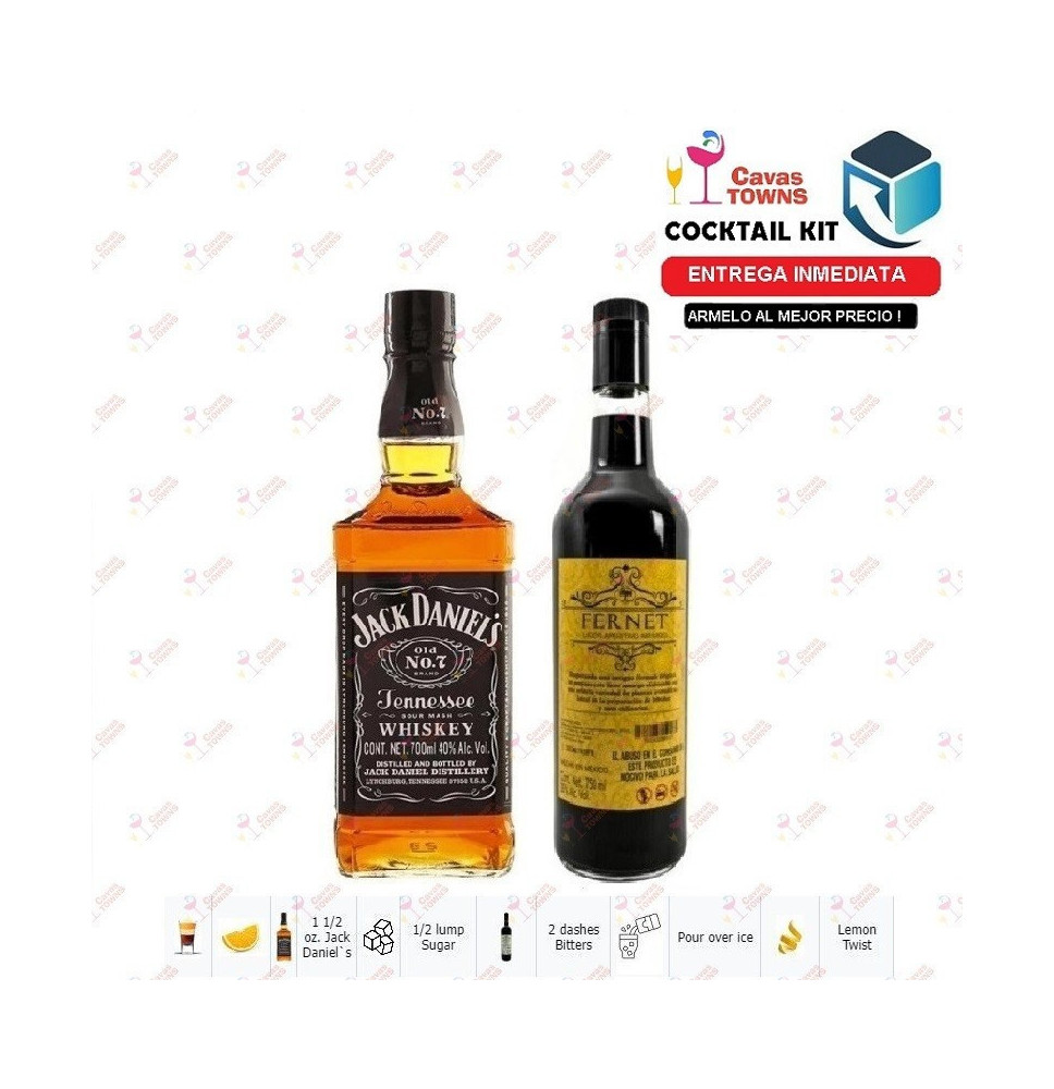 Cocktail Kit Jack Daniel's Old Fashioned Receta Recipe - Cavas Towns Cocktail Kit Jack Daniel's Old Fashioned Receta Recipe - Cavas Towns